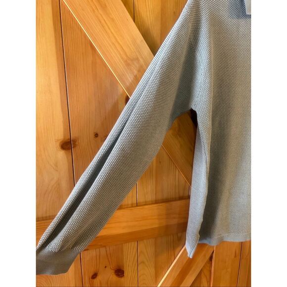 Tommy Bahama Silk Blend Long Sleeve 1/4 Button Up Khaki Sweater Size Large (5776 - Picture 2 of 6